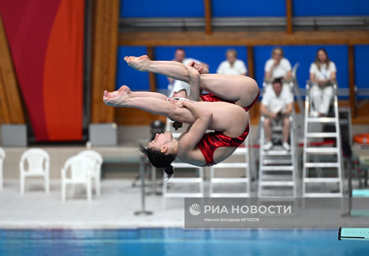 Чемпионат России по прыжкам в воду. Синхронные прыжки. Трамплин 3 метра. Женщины. Финал