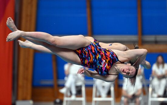 Чемпионат России по прыжкам в воду. Синхронные прыжки. Трамплин 3 метра. Женщины. Финал