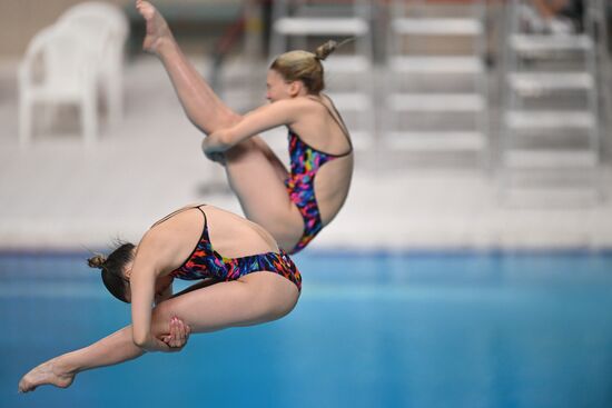 Чемпионат России по прыжкам в воду. Синхронные прыжки. Трамплин 3 метра. Женщины. Финал