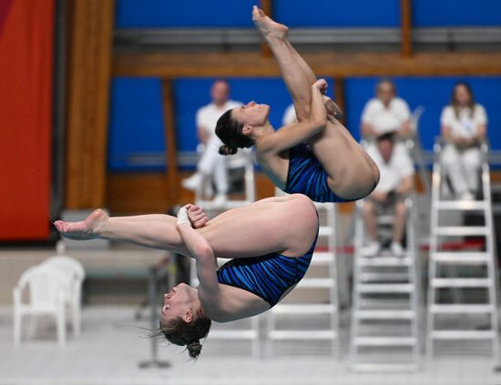 Чемпионат России по прыжкам в воду. Синхронные прыжки. Трамплин 3 метра. Женщины. Финал