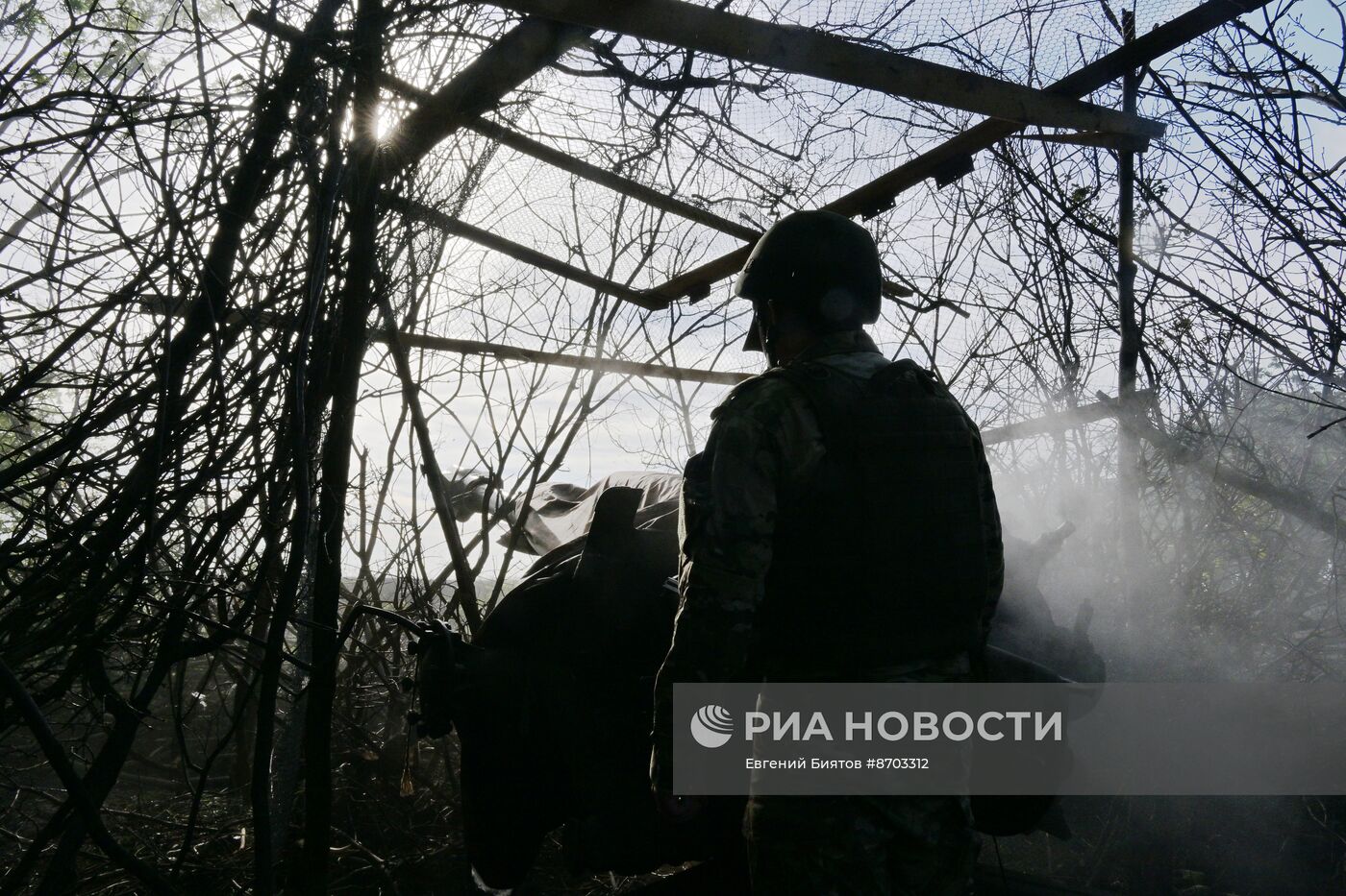 Боевая работа артиллеристов группировки войск "Запад"