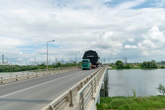 На стройплощадку Курской АЭС-2 доставлен транспортный шлюз для второго энергоблока