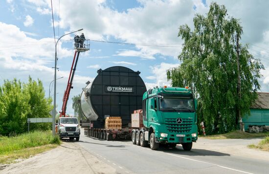 На стройплощадку Курской АЭС-2 доставлен транспортный шлюз для второго энергоблока