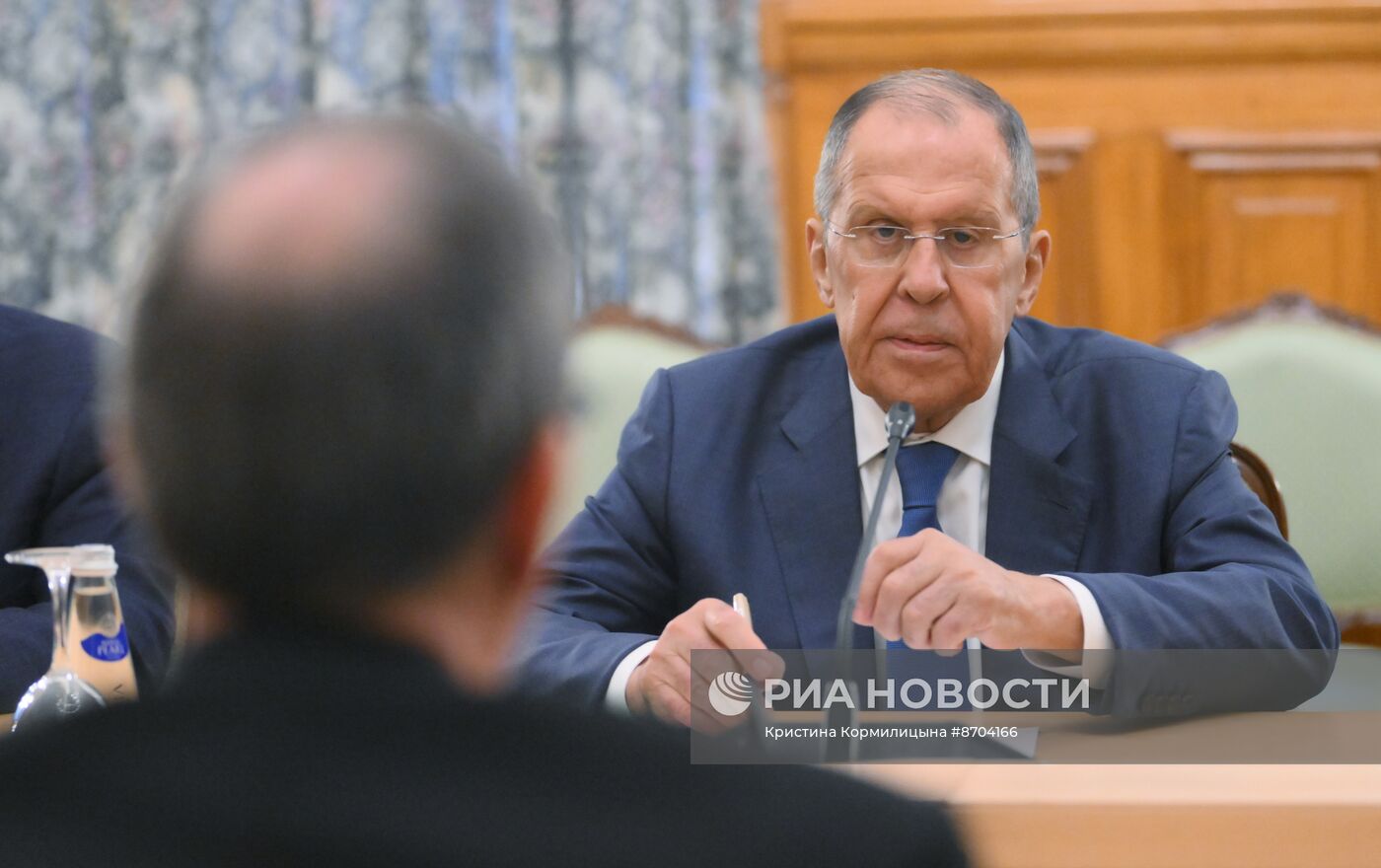 Встреча глав МИД РФ и Кубы С. Лаврова и Б. Р. Паррилья