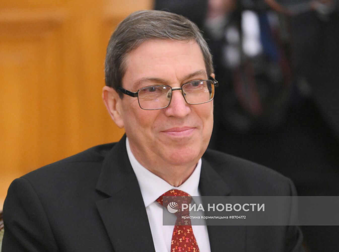 Встреча глав МИД РФ и Кубы С. Лаврова и Б. Р. Паррилья