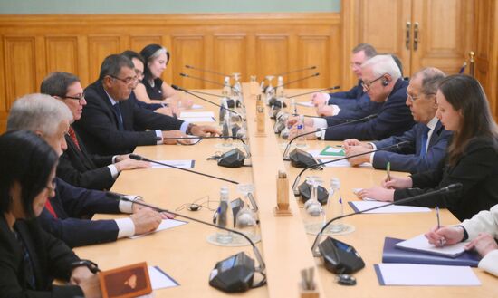 Встреча глав МИД РФ и Кубы С. Лаврова и Б. Р. Паррилья 