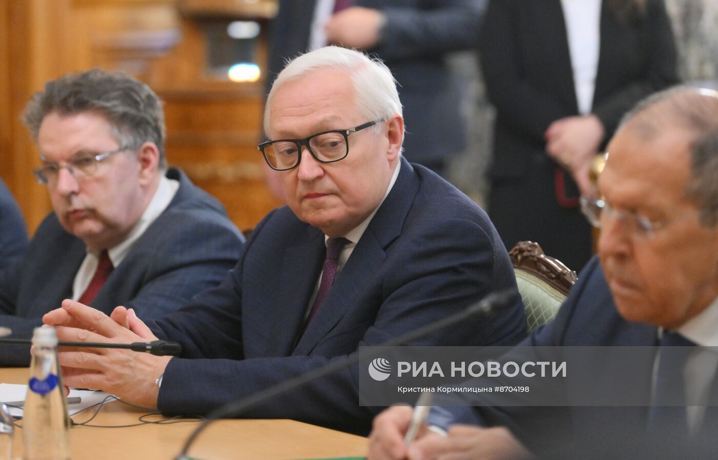 Встреча глав МИД РФ и Кубы С. Лаврова и Б. Р. Паррилья