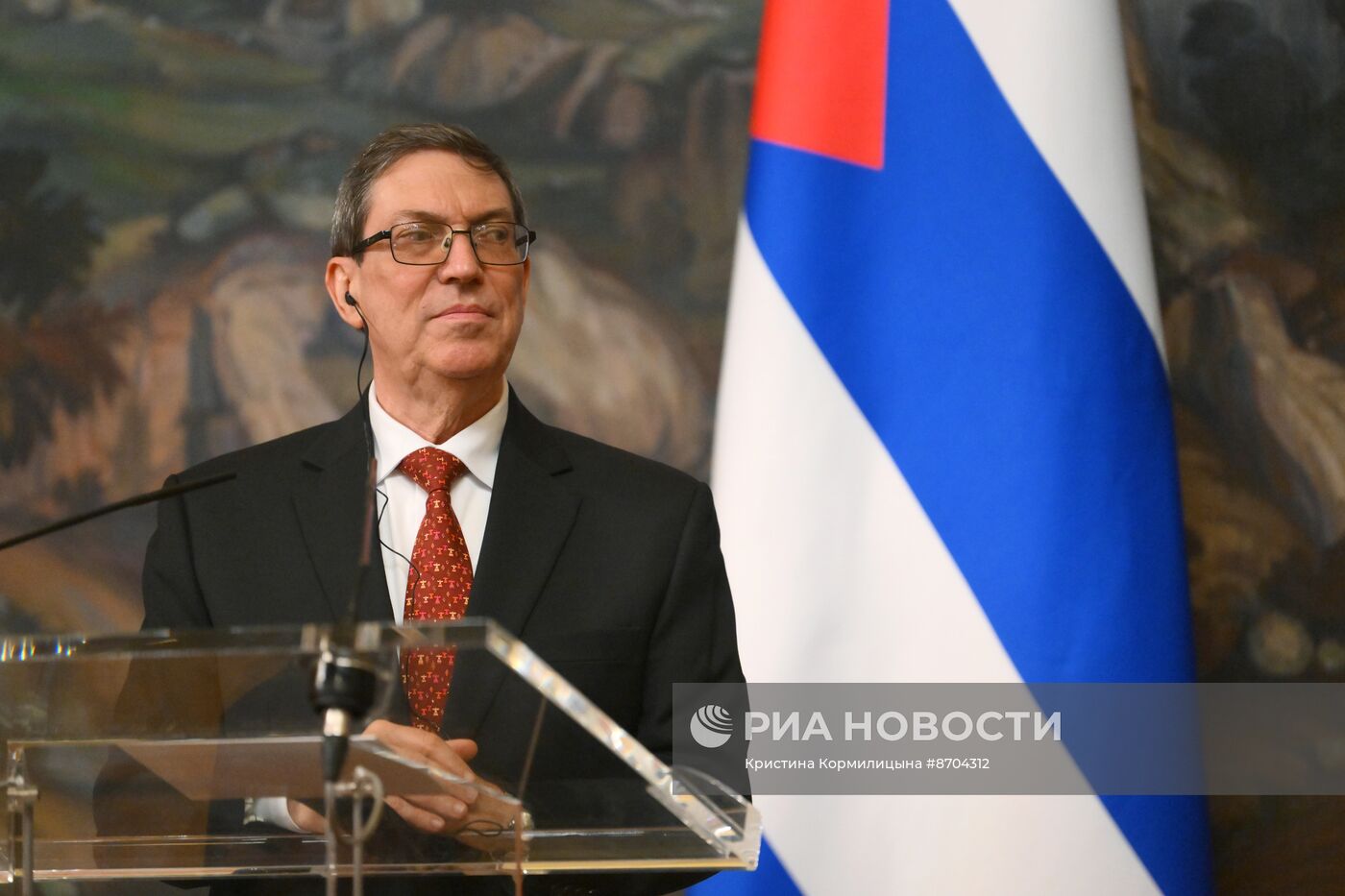 Встреча глав МИД РФ и Кубы С. Лаврова и Б. Р. Паррилья