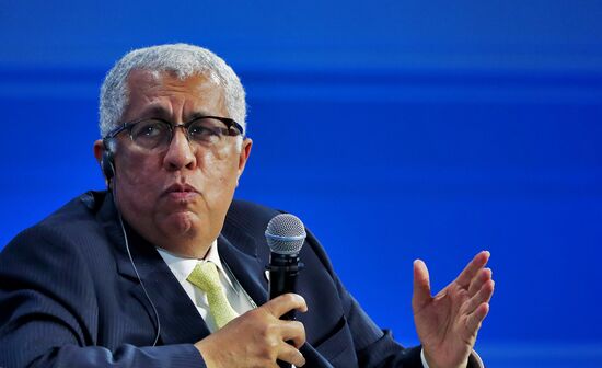 Международная выставка-форум "Россия"
Пленарная сессия "Международный туризм. Россия и мир", павильон №75
Бонгаджи Фаузи Али, основатель и CEO международной туристической корпорации Galactica travels inc (Королевство Саудовская Аравия) Место: Россия, Москва. Автор: Анатолий Медведь/РИА Новости. Выставка "Россия". Пленарная сессия "Международный туризм. Россия и мир"