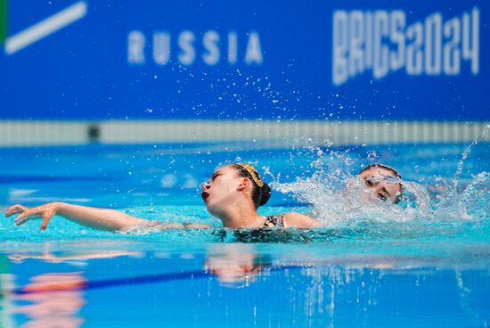 Игры БРИКС. Синхронное плавание. Дуэт. Произвольная программа 