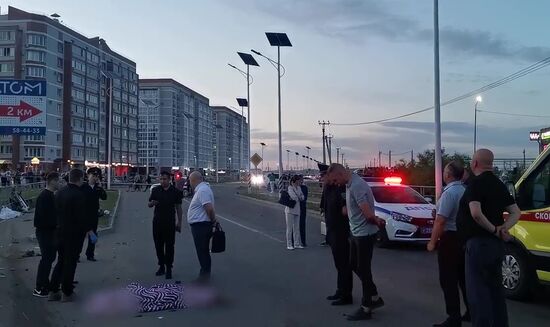 ДТП с участием минивэна в Благовещенске