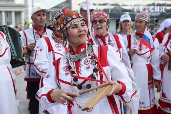 Выставка "Россия". Торжественное открытие праздника "Акатуй"