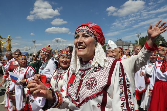 Выставка "Россия". Торжественное открытие праздника "Акатуй"