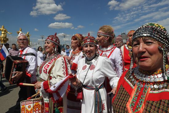 Выставка "Россия". Торжественное открытие праздника "Акатуй"