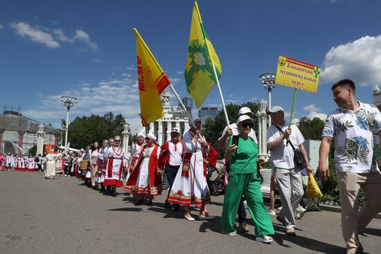 Выставка "Россия". Торжественное открытие праздника "Акатуй"
