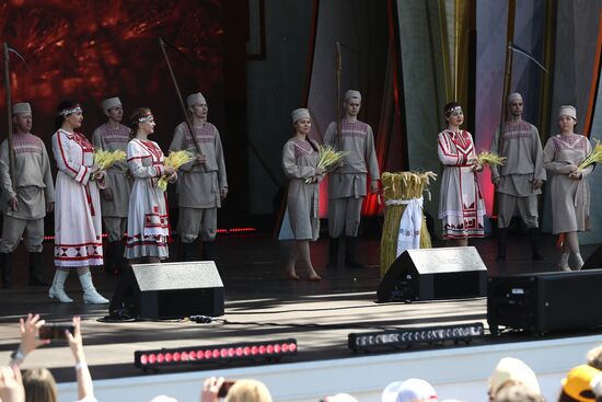 Выставка "Россия". Торжественное открытие праздника "Акатуй"