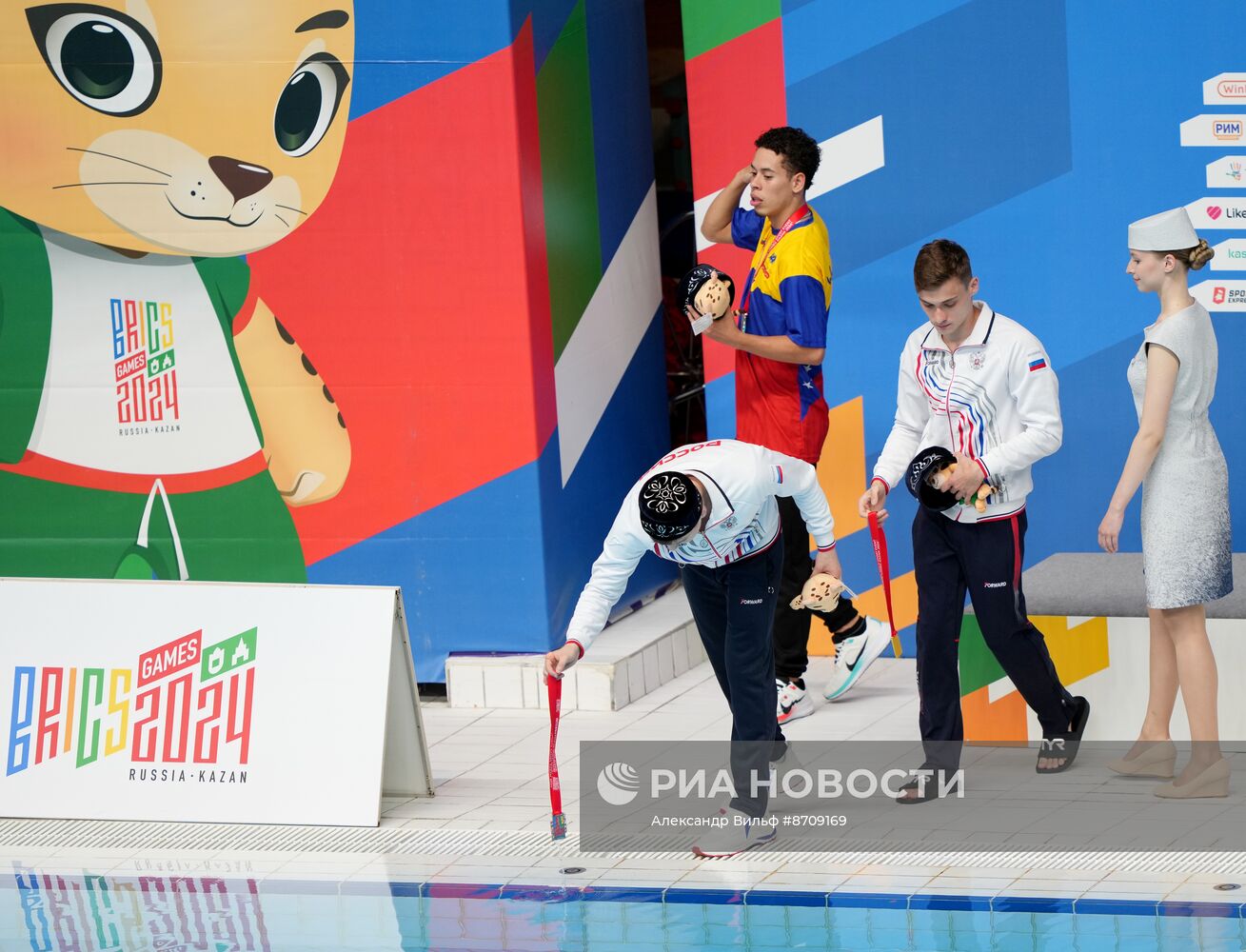 Игры БРИКС. Прыжки в воду. Церемония награждения