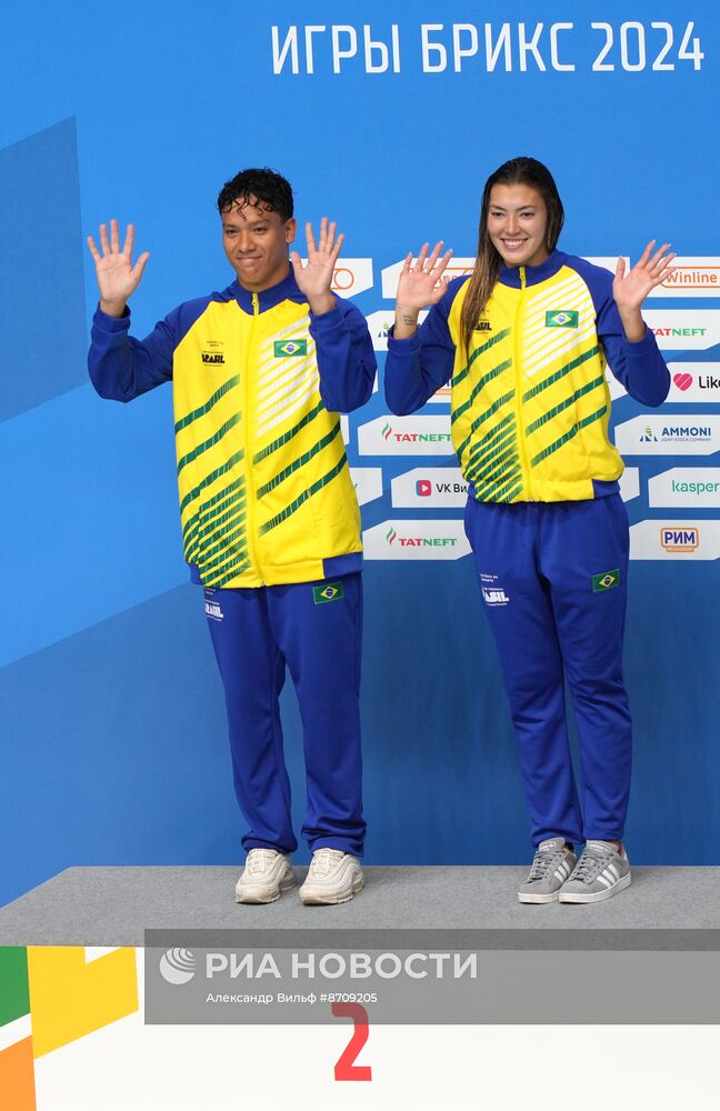 Игры БРИКС. Прыжки в воду. Церемония награждения