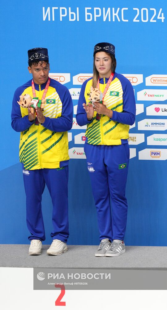 Игры БРИКС. Прыжки в воду. Церемония награждения