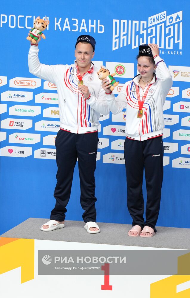 Игры БРИКС. Прыжки в воду. Церемония награждения