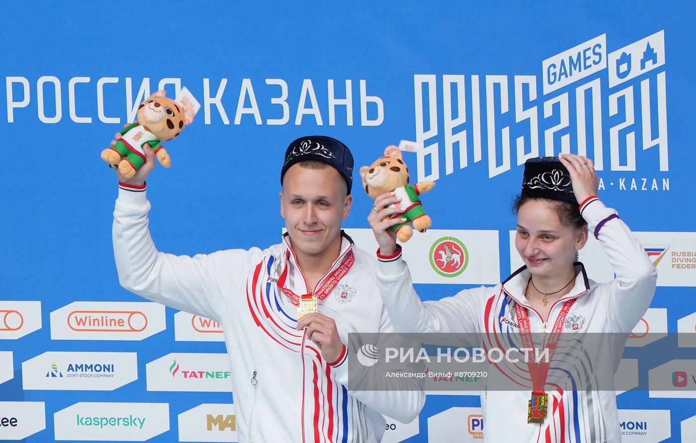 Игры БРИКС. Прыжки в воду. Церемония награждения