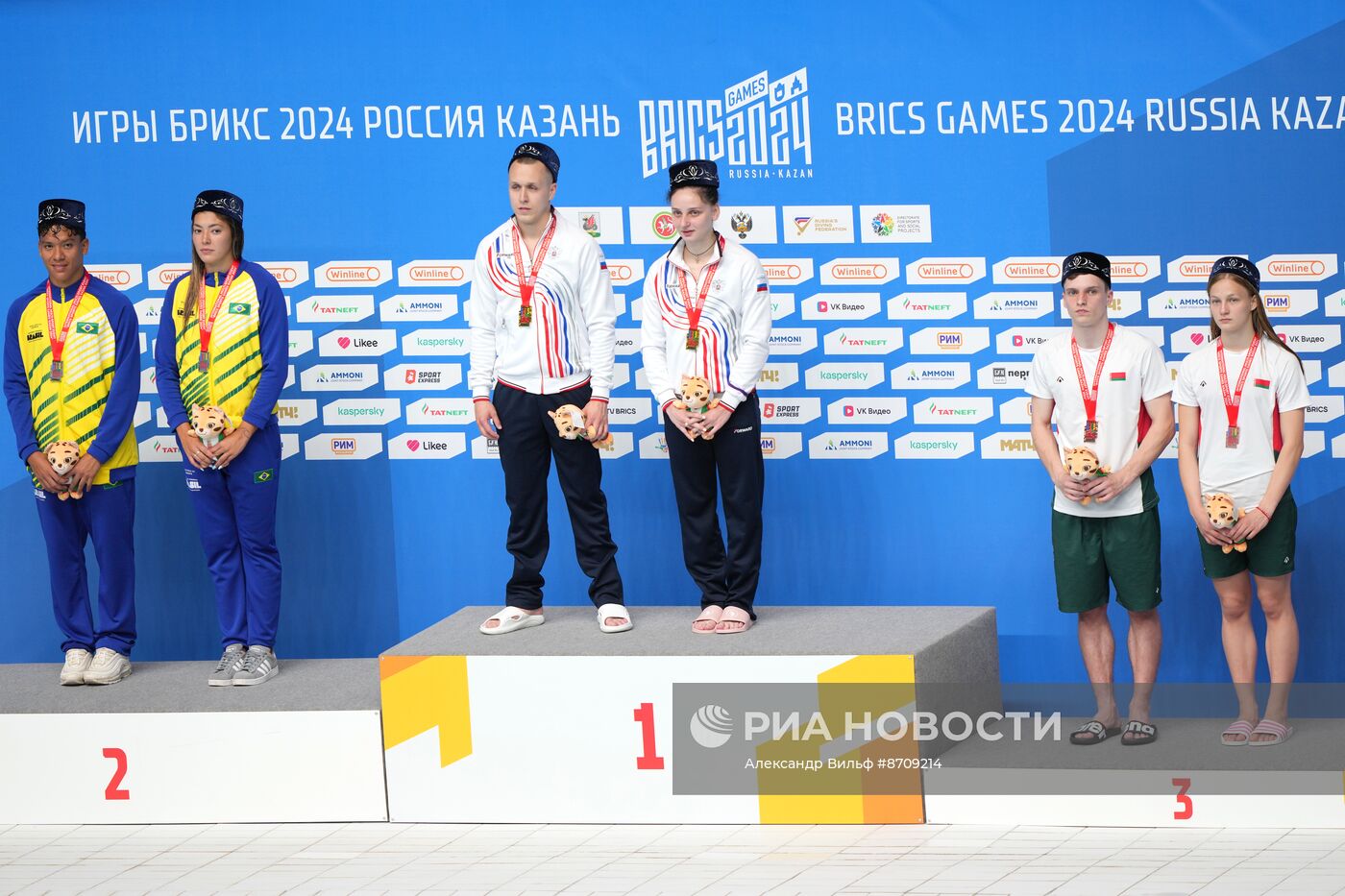 Игры БРИКС. Прыжки в воду. Церемония награждения