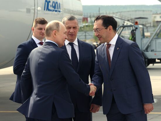 Рабочая поездка президента Владимира Путина в Якутск