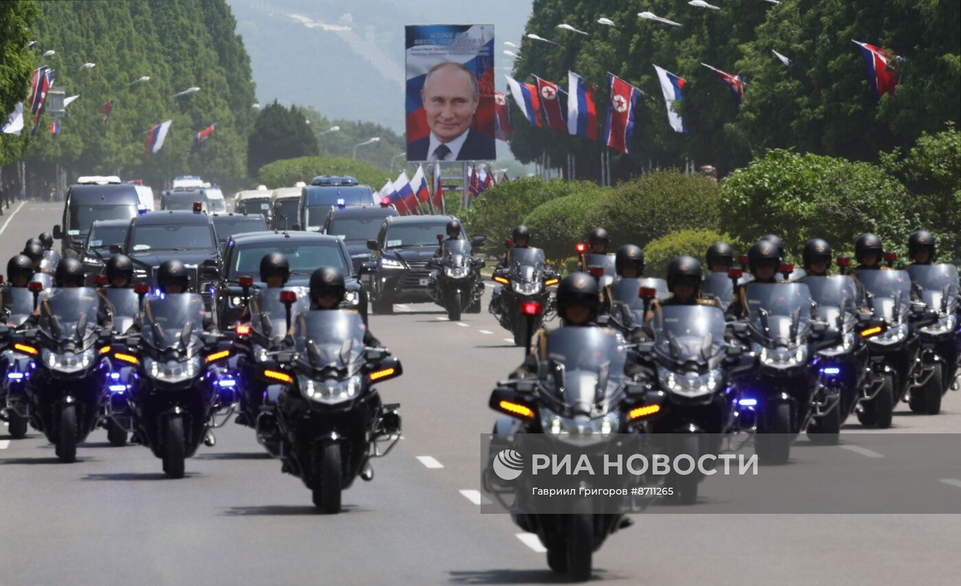 Дружественный государственный визит президента Владимира Путина в КНДР