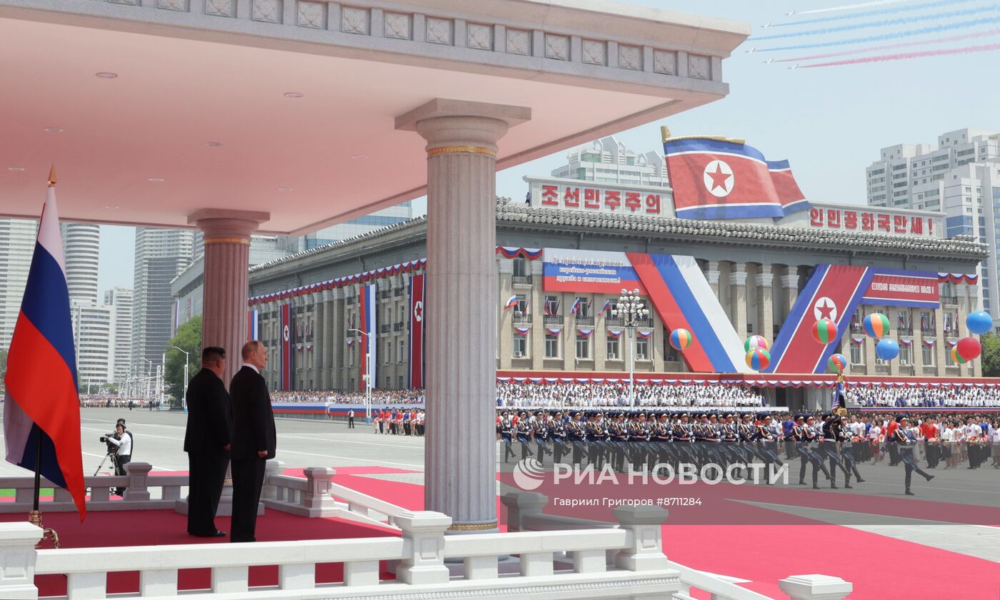 Дружественный государственный визит президента Владимира Путина в КНДР