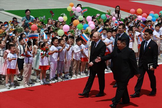 Дружественный государственный визит президента Владимира Путина в КНДР