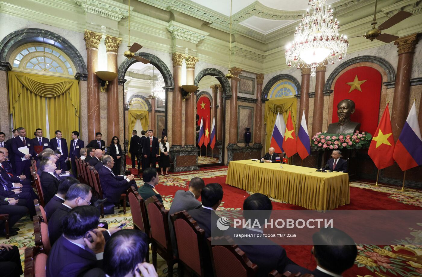 Государственный визит президента Владимира Путина во Вьетнам