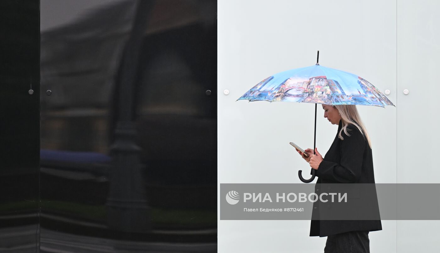 Сильный дождь в Москве