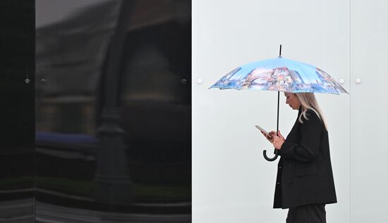 Сильный дождь в Москве