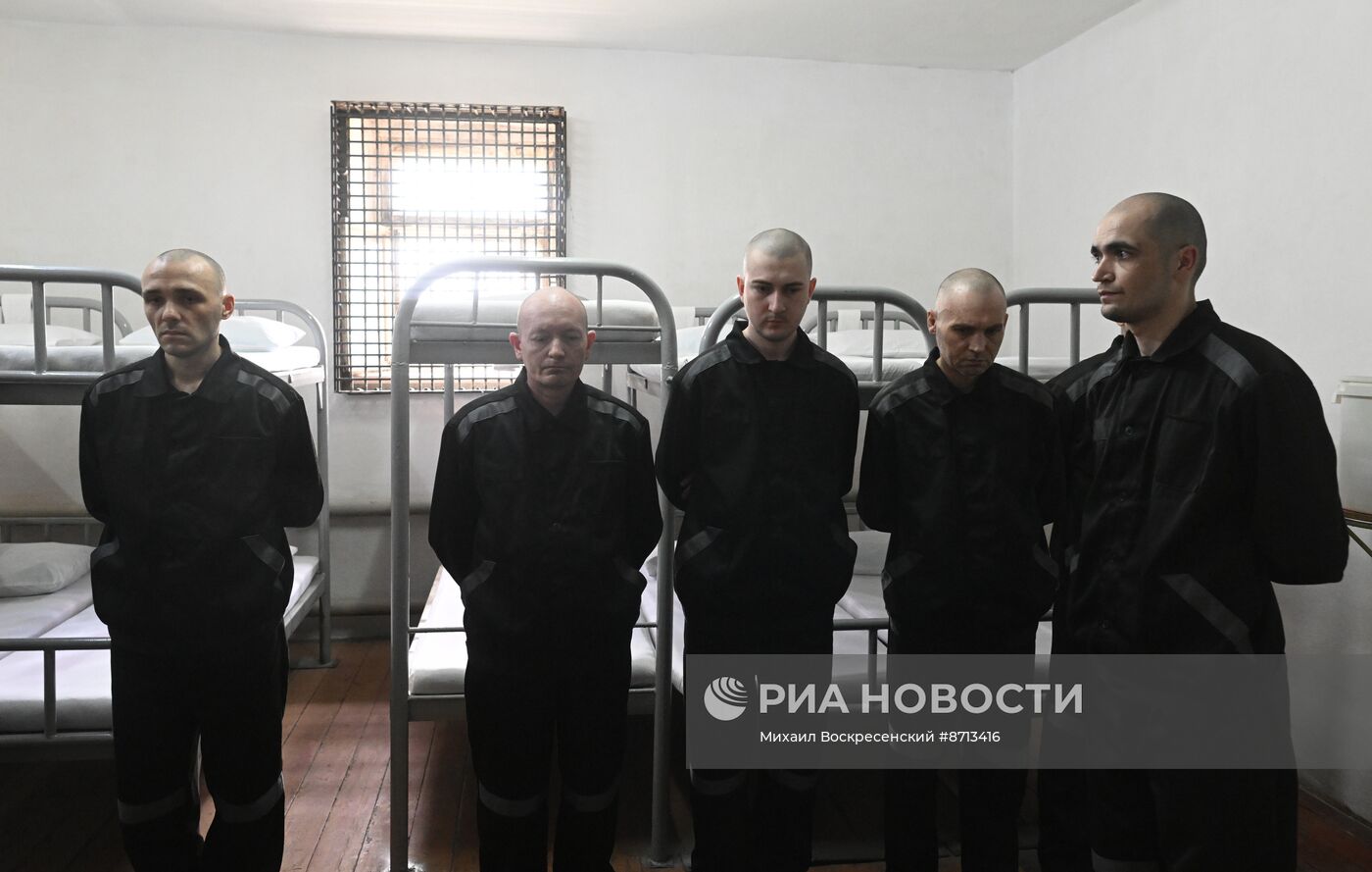 Украинские пленные в российском исправительном учреждении
