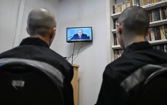 Украинские пленные в российском исправительном учреждении