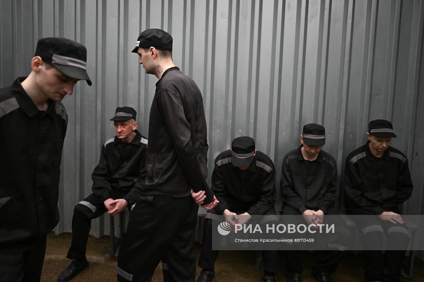 Украинские пленные в российском исправительном учреждении