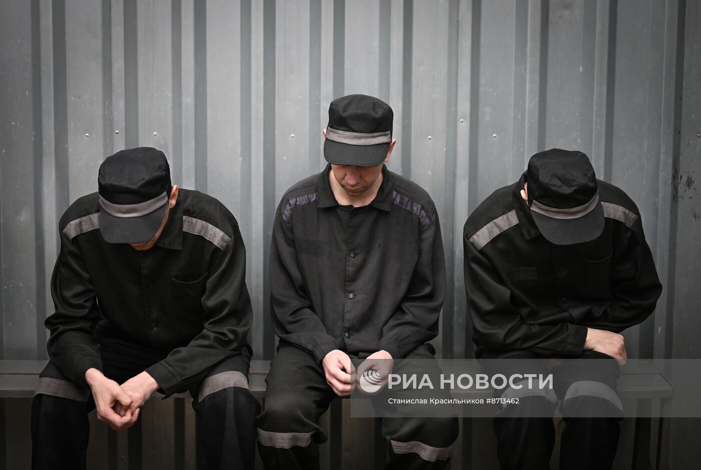 Украинские пленные в российском исправительном учреждении