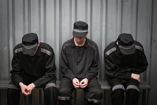 Украинские пленные в российском исправительном учреждении