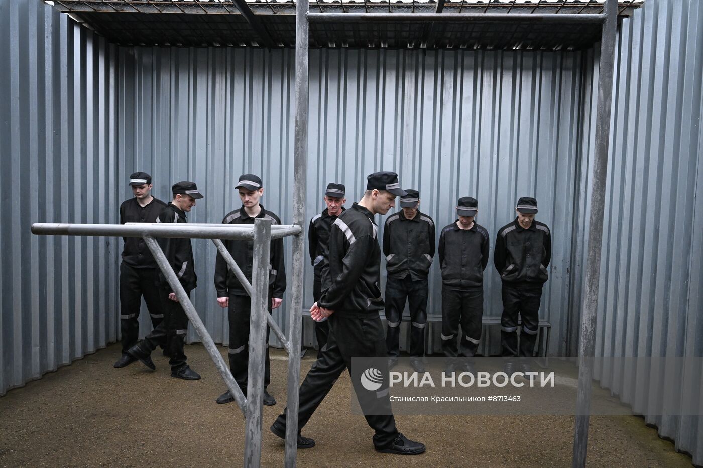 Украинские пленные в российском исправительном учреждении