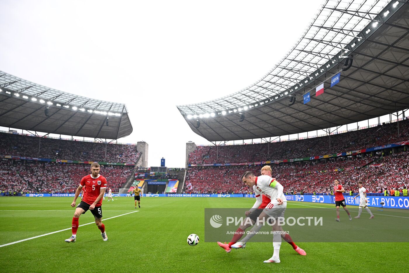 УЕФА ЕВРО-2024. Матч Польша - Австрия