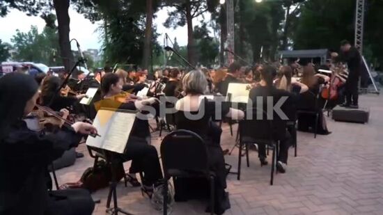 В Бишкеке в парке Победы прошла акция "Свеча памяти"