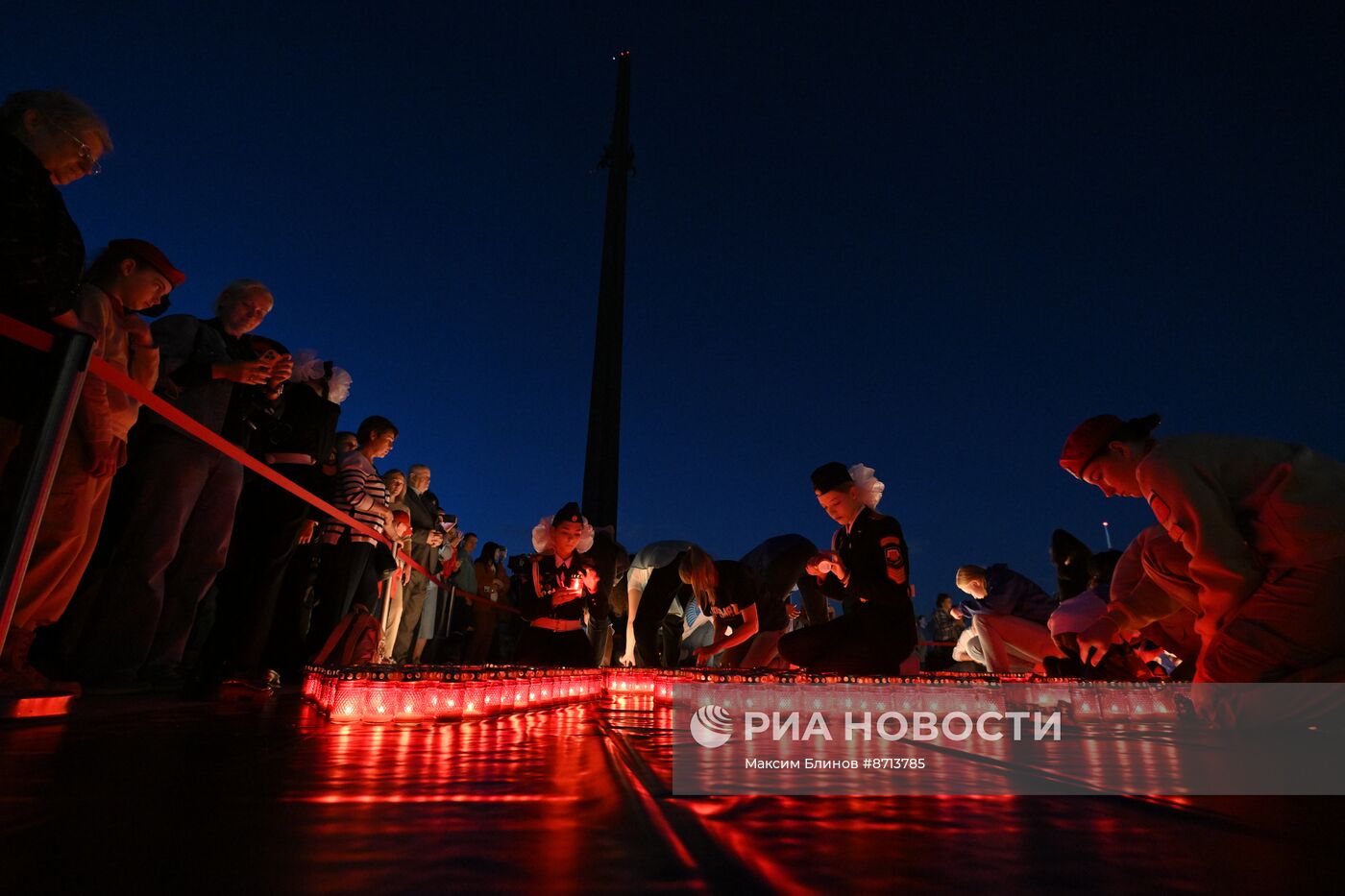 Всероссийская акция "Свеча памяти" в Москве