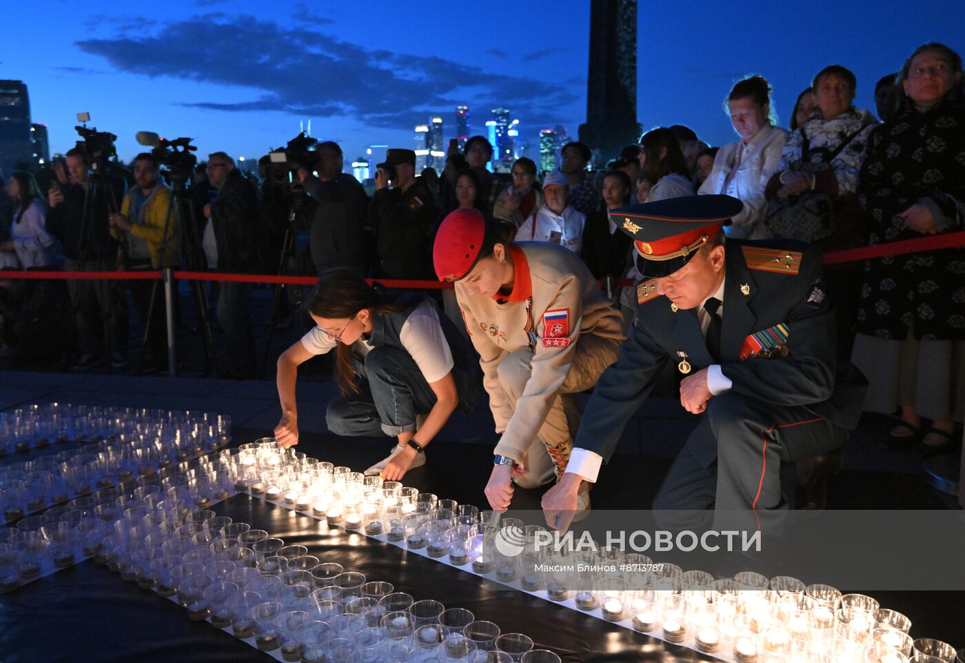 Всероссийская акция "Свеча памяти" в Москве