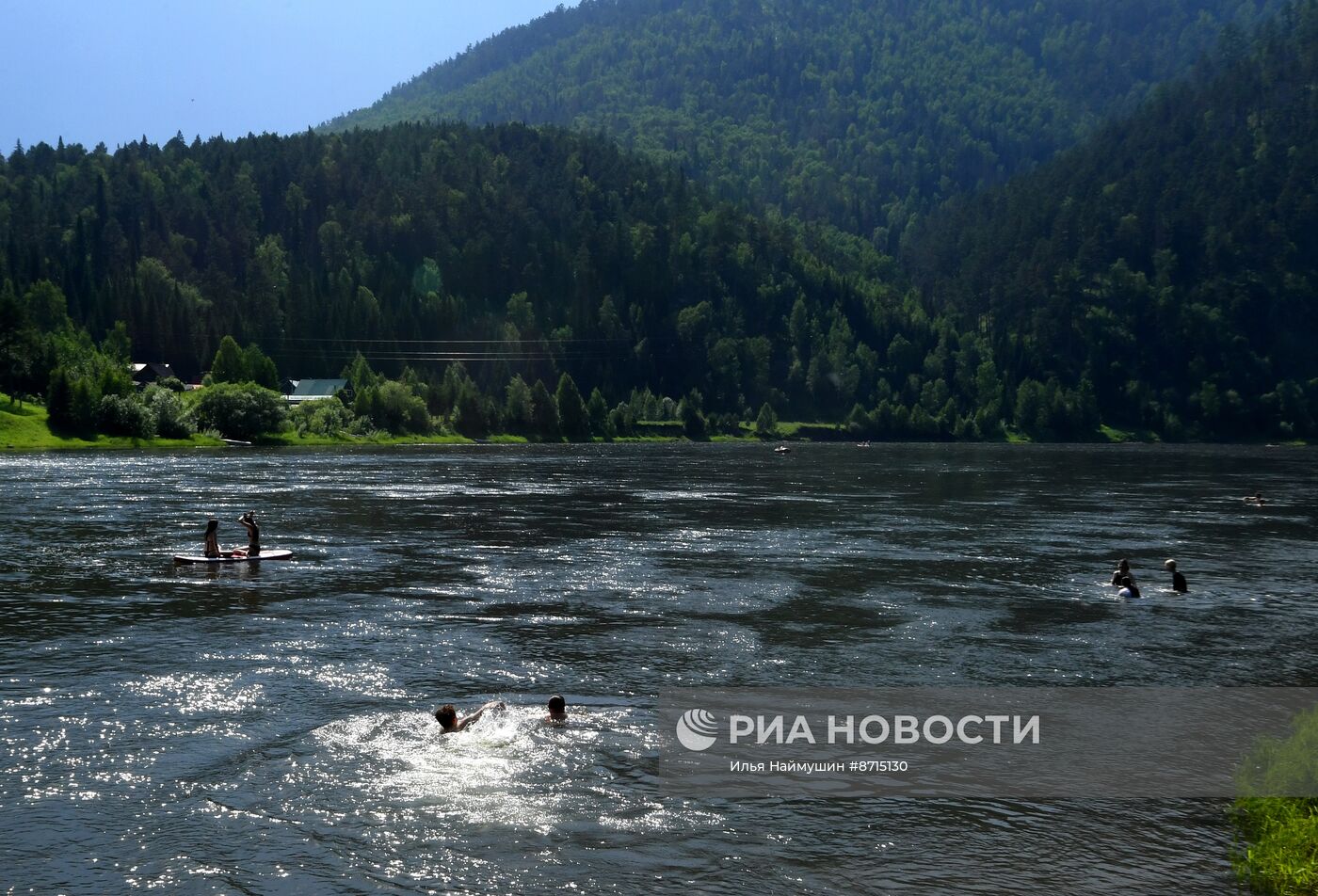 Жаркая погода в Красноярском крае