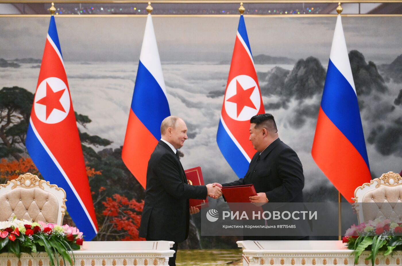 Дружественный государственный визит президента Владимира Путина в КНДР