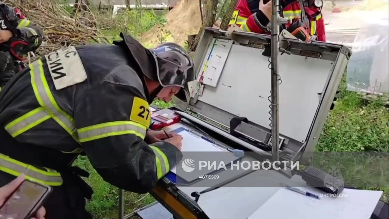 Пожар на территории НИИ "Платан"