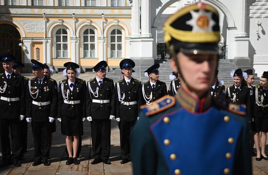 Вручение аттестатов выпускникам кадетских классов ФСО России 