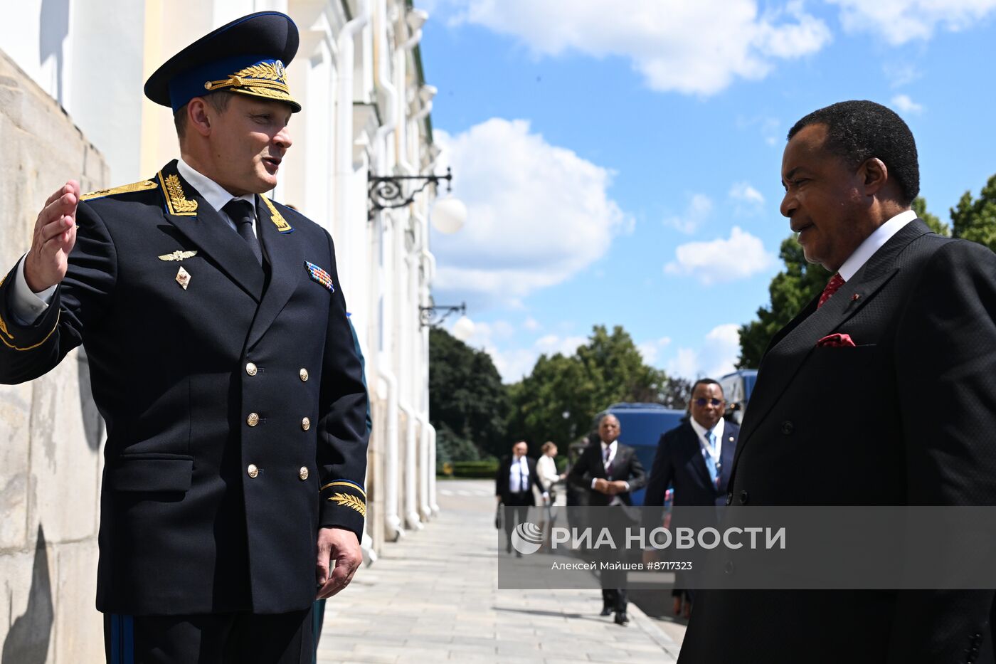 Президент Владимир Путин встретился с президентом Конго Дени Сассу-Нгессо