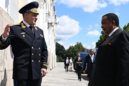 Президент Владимир Путин встретился с президентом Конго Дени Сассу-Нгессо