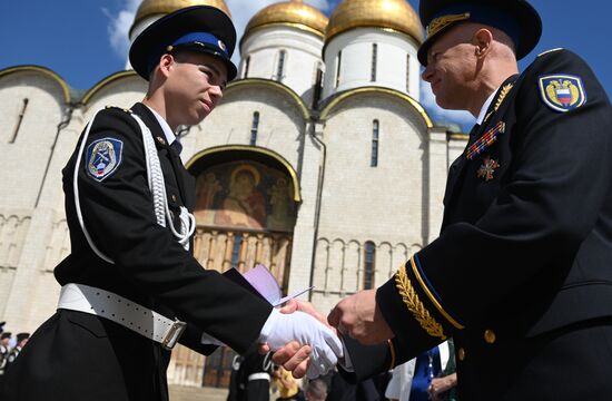 Вручение аттестатов выпускникам кадетских классов ФСО России 